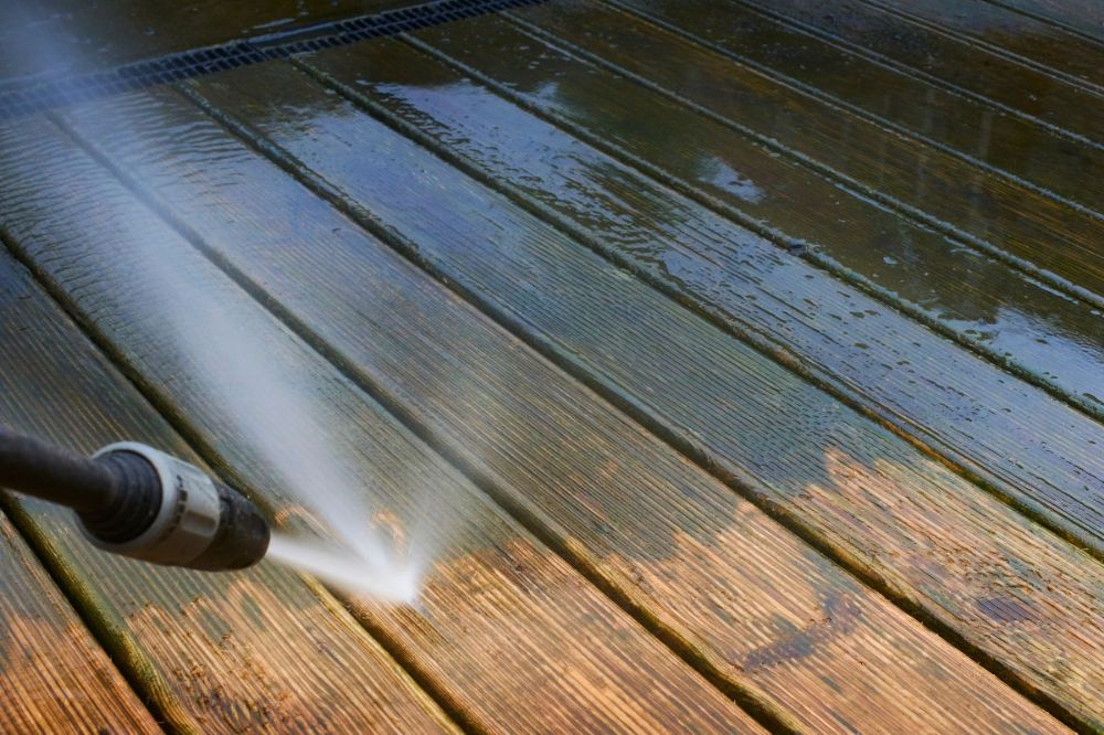 cleaning decking